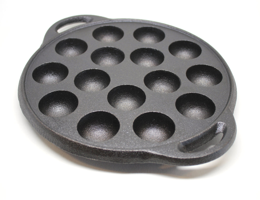 Cast Iron Ball Maker Pan Muffin Porous Pancake Waffle Baking Pan
